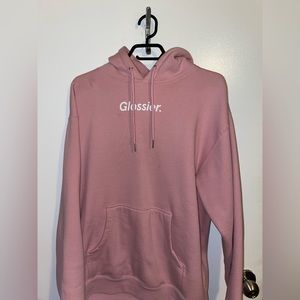Glossier Pink Hoodie - Size M